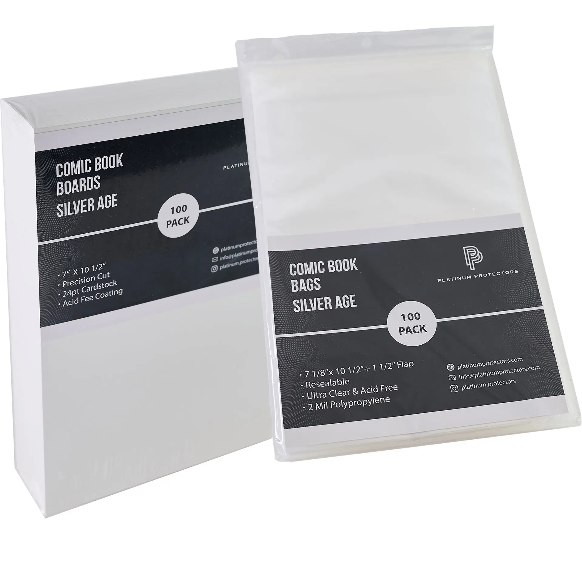 Comic Book Bags & Boards for Silver Age, Current/Modern Premium Resealable Bags