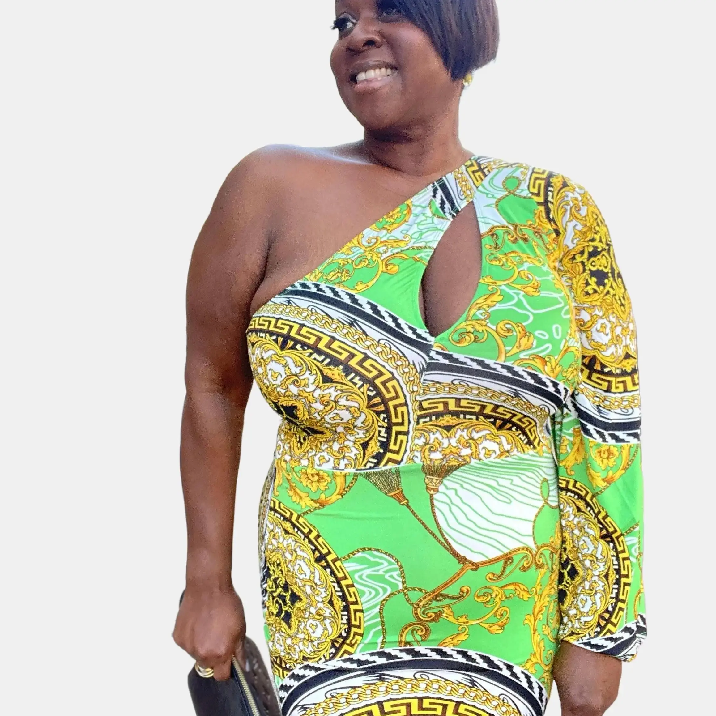 It’s Mary Baby - Plus Size | One Shoulder Bodycon Dress Casual Comfort
