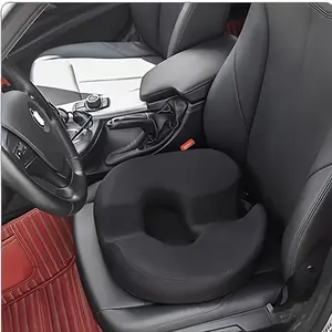 Memory Foam Donut Cushion for Prostate, Sciatica & Pelvic Floor Support - Comfortable Car Seat and Floor Chair Pad with Adjustable Strap, Washable Cover, Medium Firmness, Portable Design, Cushion for Seat