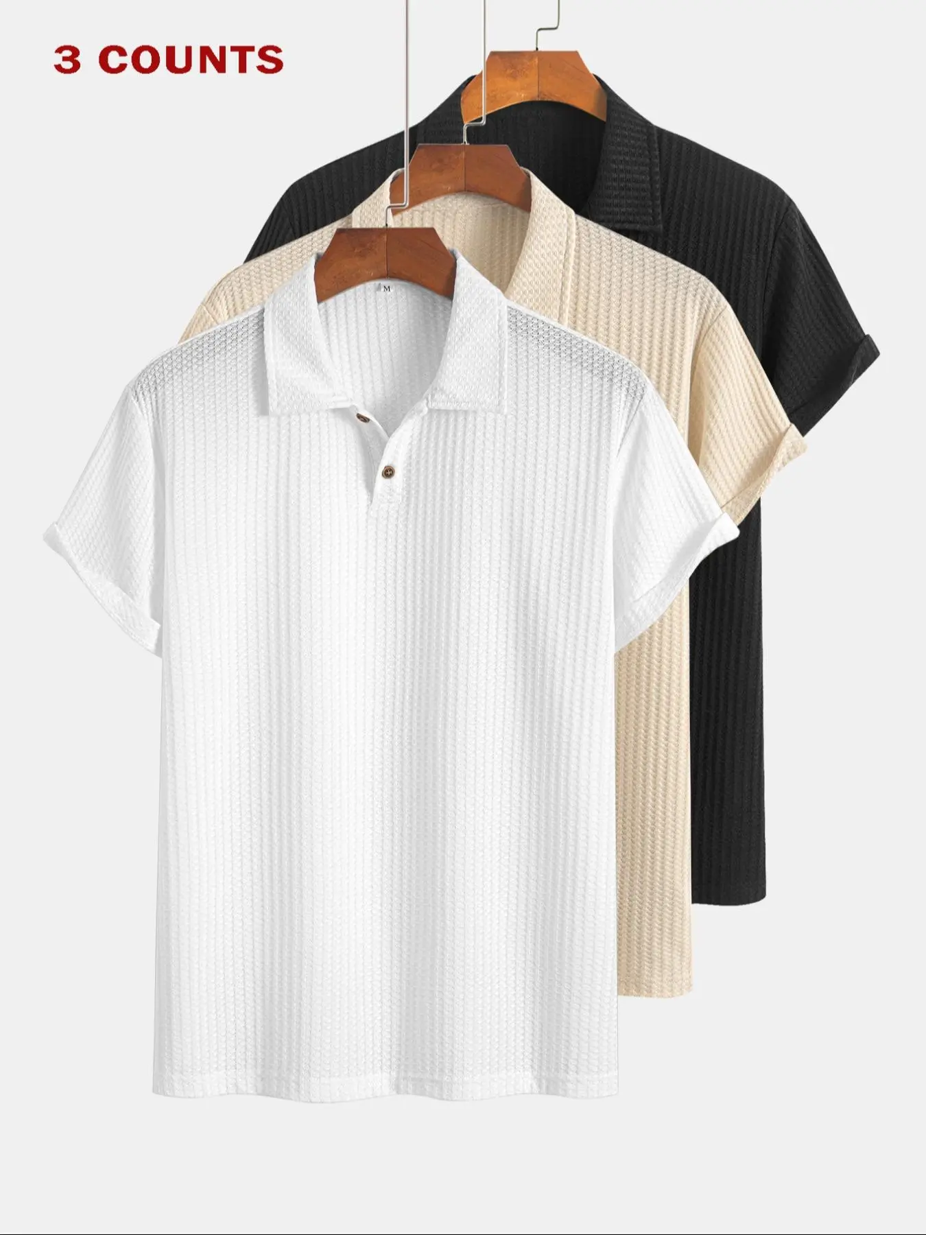 White + apricot + black.