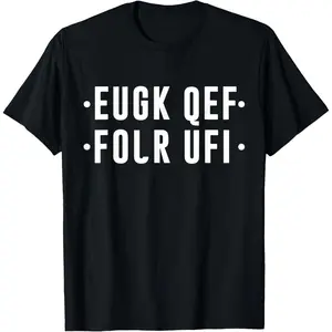 Fold Up Hidden Message F off Funny F Word T-Shirt,Made in USA