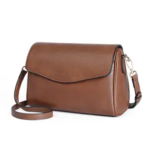 1pc Vintage Style Women's Shoulder Bag Waterproof Faux Leather Crossbody Purse With Detachable Strap Practical Commute Bag For Office School