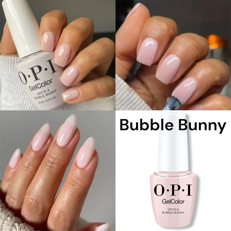 OPI GelColor - I’m a Bubble Bunny 0.5 oz Milky Pink Sheer gel nail care nail art S061