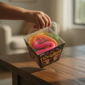 Stretchy Noodle Fidget Toy for Kids & Adults | Sensory Stress Relief Squishy Sensory Toy | ADHD Anxiety Calming Hand Therapy | Party Favors Gift