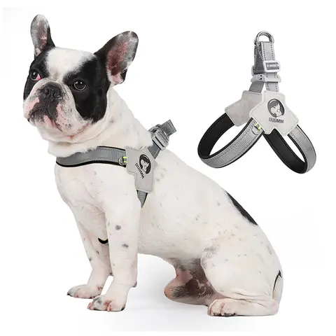 Dog harness leash for small and medium-sized dogs such as Corgis, Shiba Inus, and French Bulldogs; collar/vest style dog walker leash/pet collar