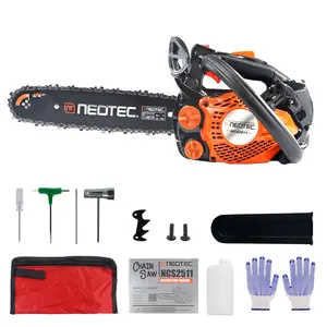 NEOTEC 12 Inch 25cc Top Handle Gas Chainsaw NCS2511 2-Stroke Easy-start Lightweight Chain Saws Motosierra De Gasolina for Trimming Pruning Homeowners Beginners