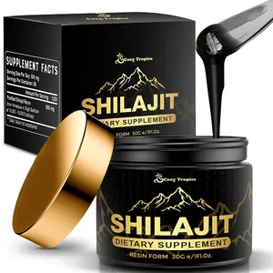 Cozy Tropics Pure Himalayan Shilajit Resin 30G - 85 Trace Minerals Natural Mineral Resin for Daily Balance & Vitality