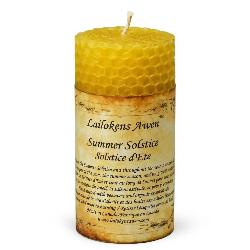 Summer Solstice Altar Candle — 4" Lailokens Awen Litha