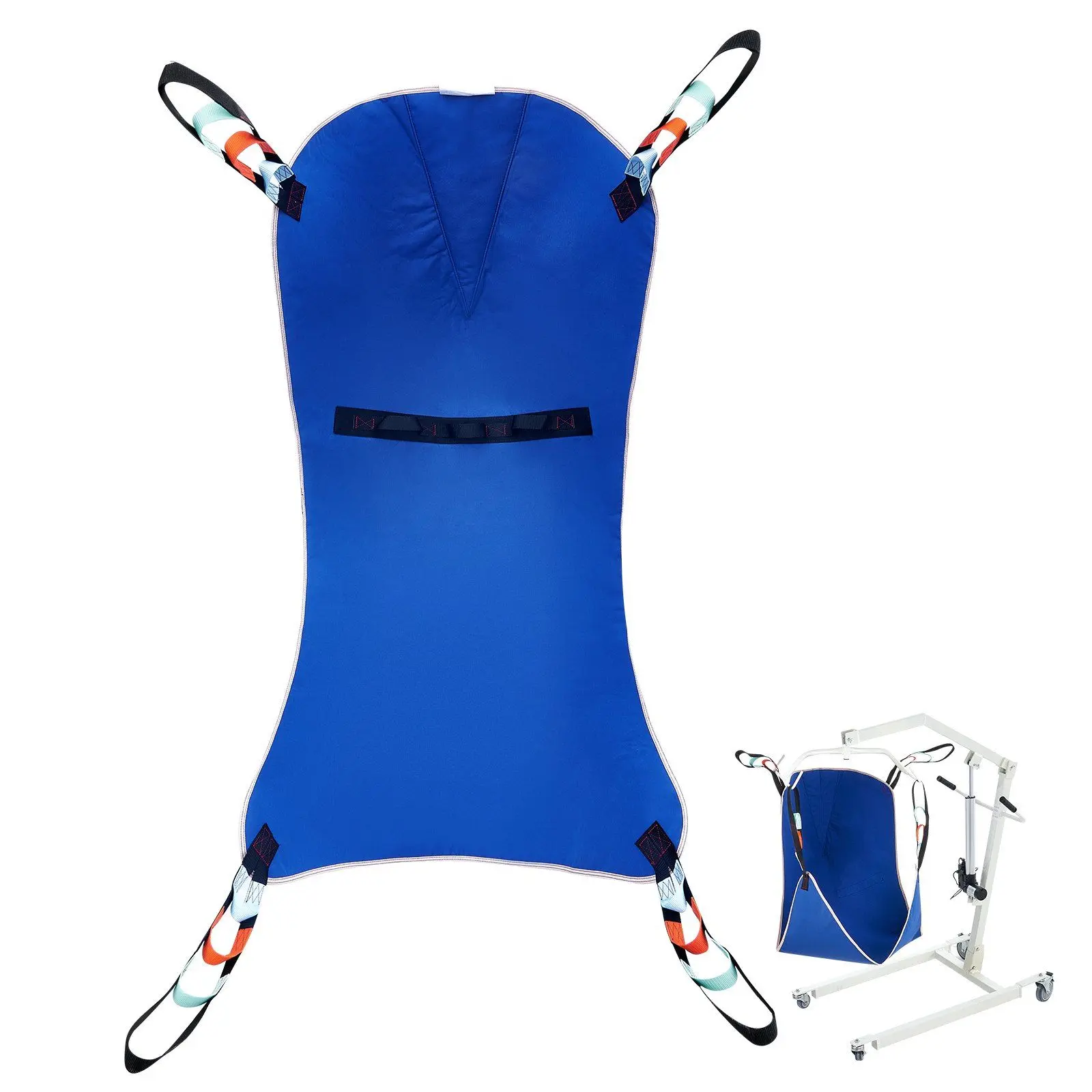 VEVOR Universal Full Body Patient Lift Sling, M-Size Lifting Straps for Adults, Medical Aid Straps for Bed-Chair-Toilet Transfers, Durable