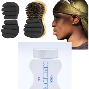 NuBrush dual application ALL IN ONE Kit - Durag - Wave Cap - LOCK I.T. (Wave Grease)