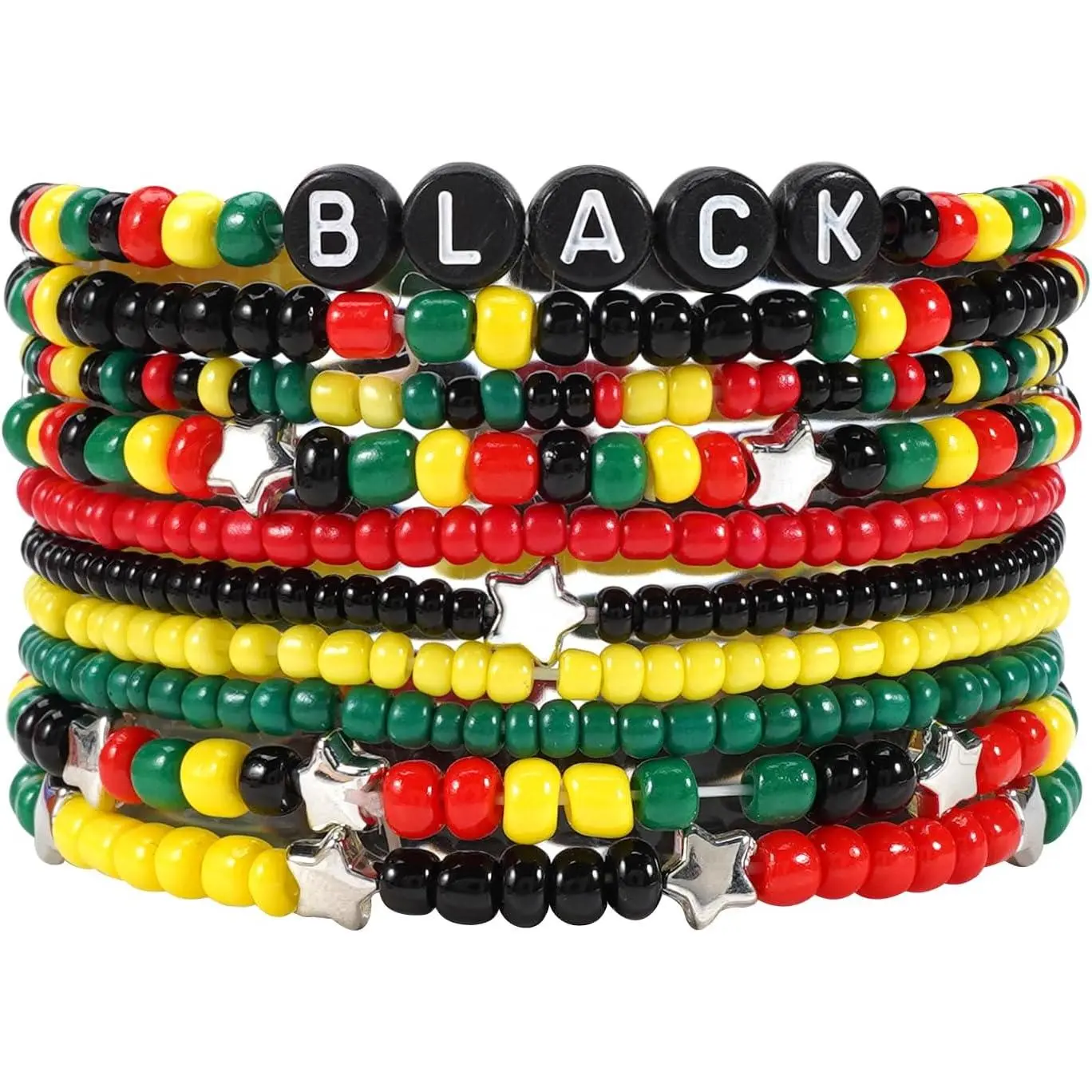 Juneteenth Rasta Bracelets - B
