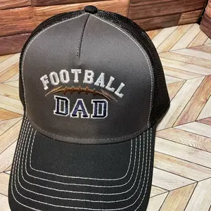 Embroidered Football Dad Snap Back Trucker Hat