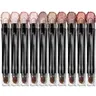 LUXAZA Creamy Hexagonal Tube Color Stick Eyeshadow - Neutral Bronze Shimmers, Blendable, Highly Pigmented Smooth Brightener, Waterproof, Smudge-Proof, Long Lasting Shimmering Makeup, Sunscreen, With Blending Brush (Back to School)