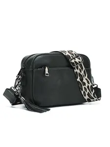 Women's Fashion Leopard Pattern Crossbody Bag, Casual Versatile PU Leather Zipper Shoulder Bag for Daily Used, Trendy All-match Commuter Bag, Fashionable Crossbody Bag