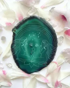 “Manifestation Meditation” - Gemini Zodiac Agate Slice
