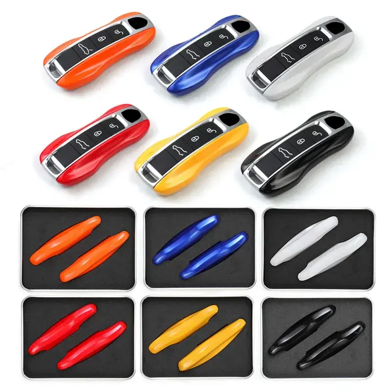 2026 New 2PCS Smart Key  Shell Cover Case for Porsche New Cayenne Panamera 911 992 Taycan Car Key Case Car Accessories Protective Case