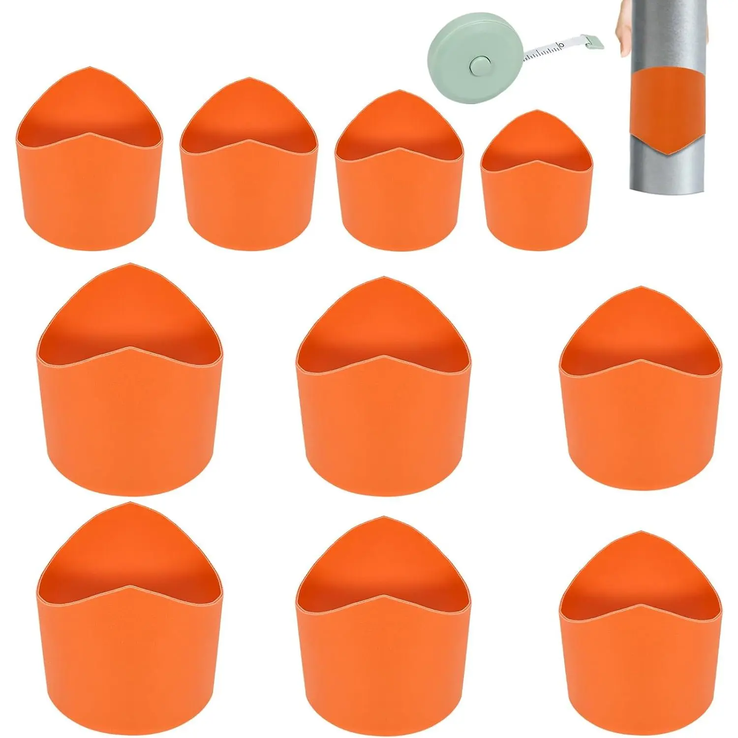 10 Pack Pipe Saddle Template, Precision Pipe Saddle Template Cutting Guide for Accurate Arc Edge Contour, Time-Saving Layout Tool, Welding, Plumbing on ¾ inch to 8 inch (DN20mm-DN200mm) Pipes