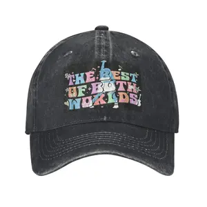 Hannah Montana The Best of Both Worlds Cowgirl Hat Men Baseball Cap Vintage Adjustable Dad Hat Breathable Denim Hat