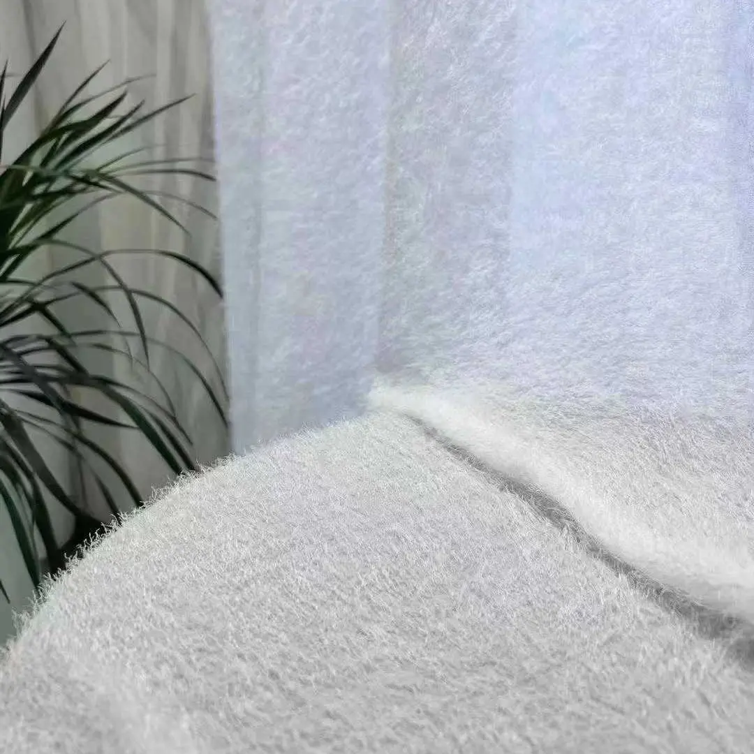 1pc Cozy Home Fluffy Yarn Sheer Curtain - Soft Fluffy Touch & Warm Light-Filtering, Gentle Vibe for Living Room/Bedroom/Balcony, Boost Home Comfort, Multi-Rod Fit(gromment top)