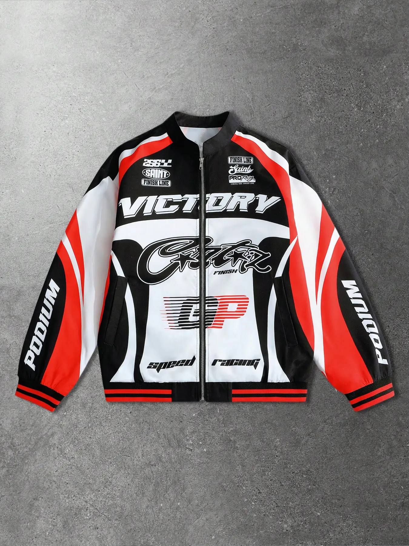 Vintage Racing Aesthetic Moto Jacket for Men & Women | Y2K Retro