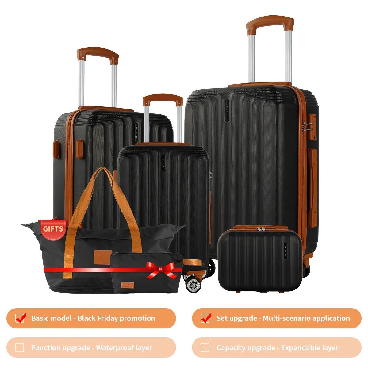 6pcs-Black
