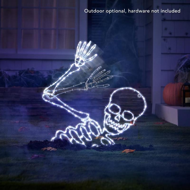 Halloween decorations Halloween Skull Head Window Lights Decorations for Holiday Indoor and Outdoor Wall Door Window Decorate Cups Set Ornaments