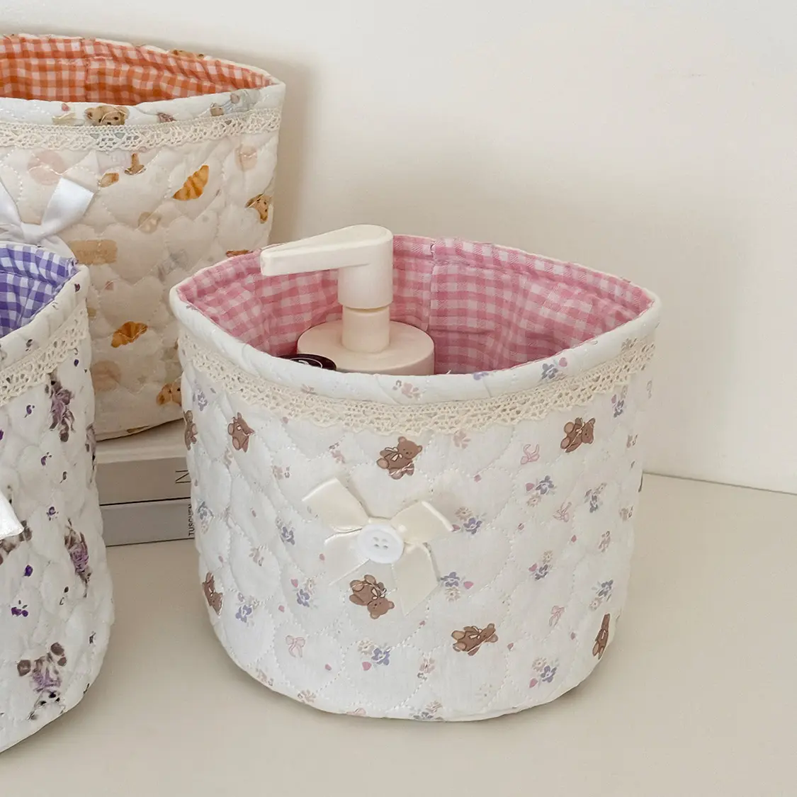 Sweet Bear Series [Round Storage] (Cream Color)