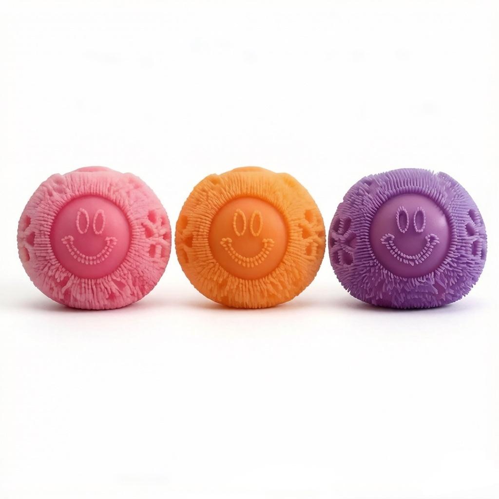 Fuzz Ball Squishy Toy , Soft Fidget Toy for Anxiety Relief, Sensory Squishy Ball Calming Tactile Grip for Focus & Relaxation