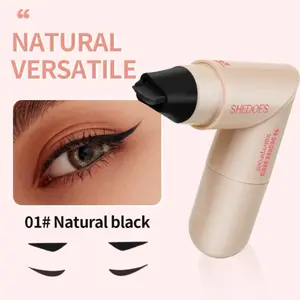 Dual-Ended Heart Eye Liner Stamp for Convenient and Precise Makeup, Precision Stamping Head and Fine Eyeliner Pen, Perfect for Various Looks, Eyeliner Makeup Tool
