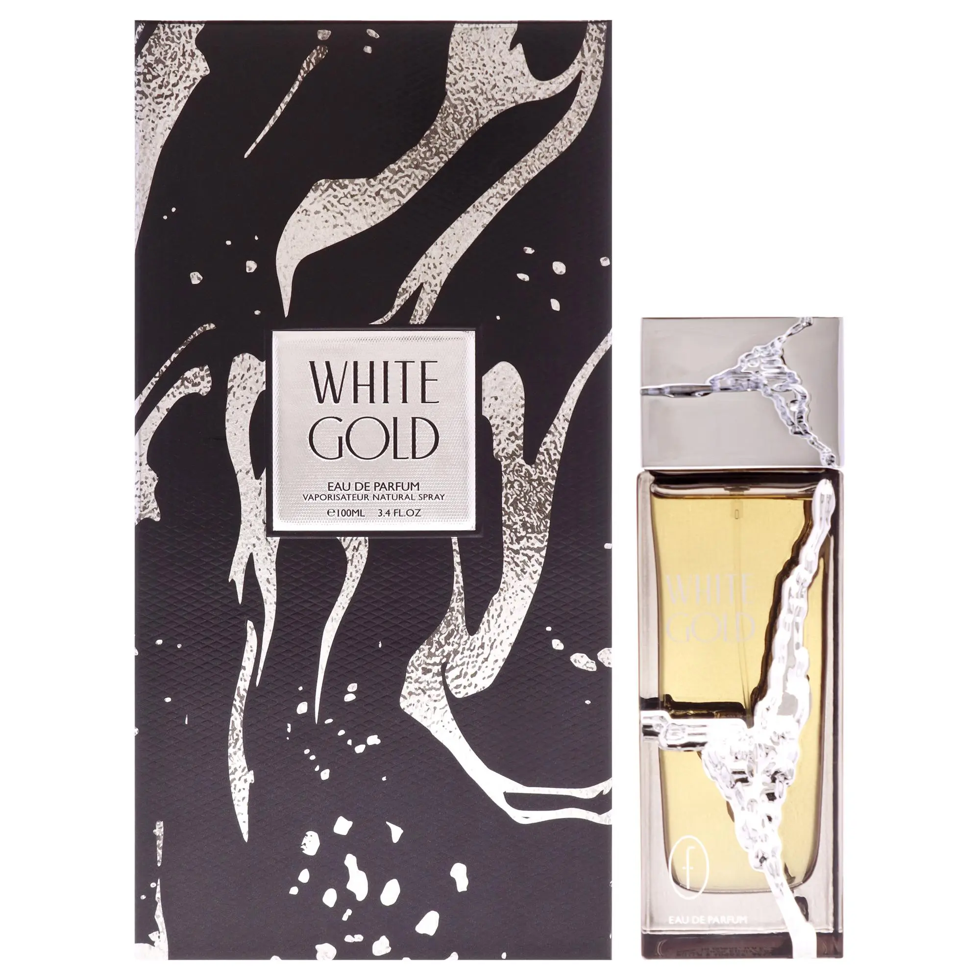 White Gold by Flavia - 3.4oz EDP Spray, Freshness-Focused Unisex Fragrance (Beauty & Personal Care, No Overpowering Scent)