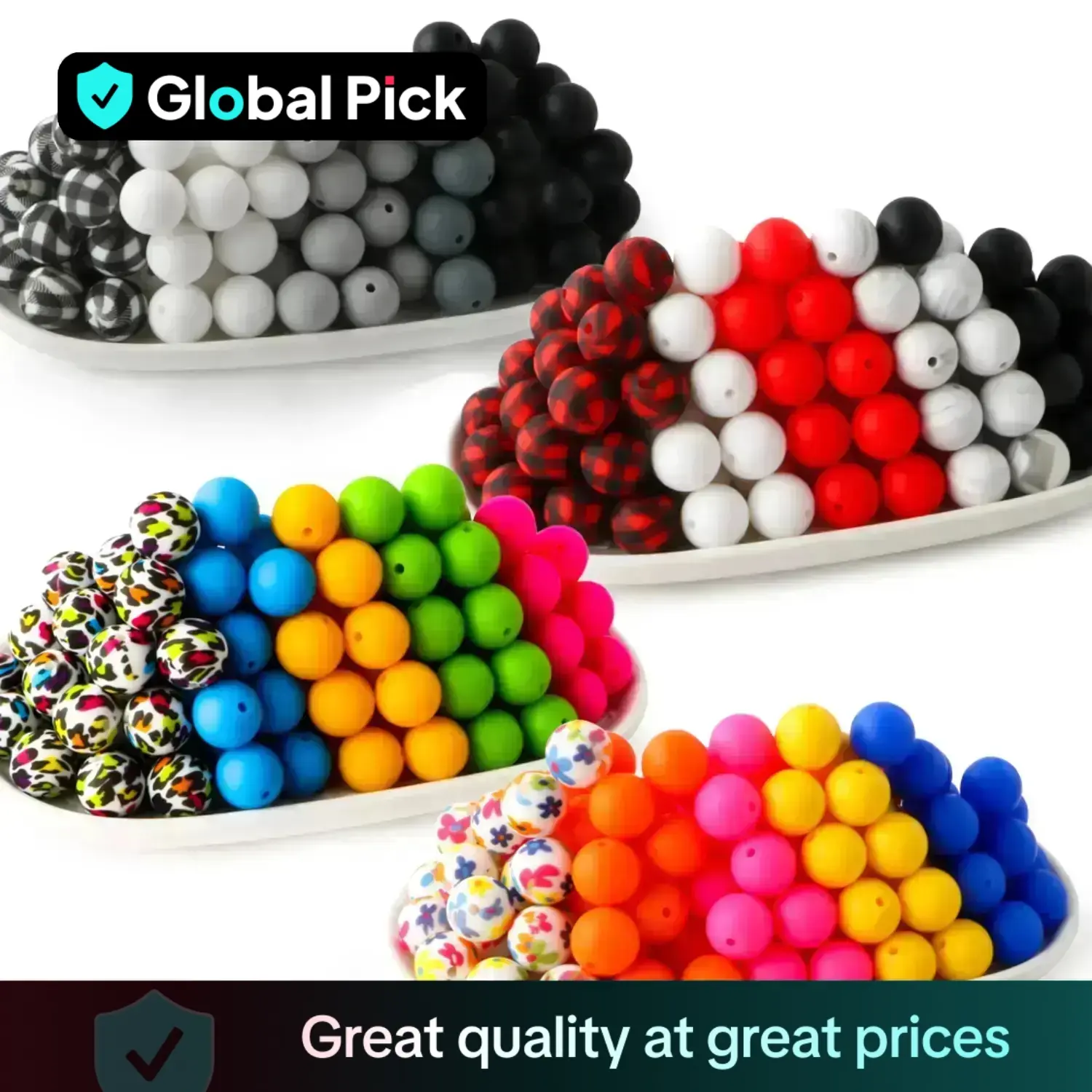 15mm Silicone Bead, 50pcs/set Round Beads, DIY Jewelry Making Supplies for Bracelet Necklace Earrings Pendant, DIY Beading Accessories, Colorful Beads