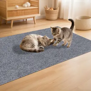 Large Self-Adhesive Cat Scratching Pad, Durable Polyester Mat, Wall and Furniture Friendly, Indoor Cats, Modern Style, Pet Supplies