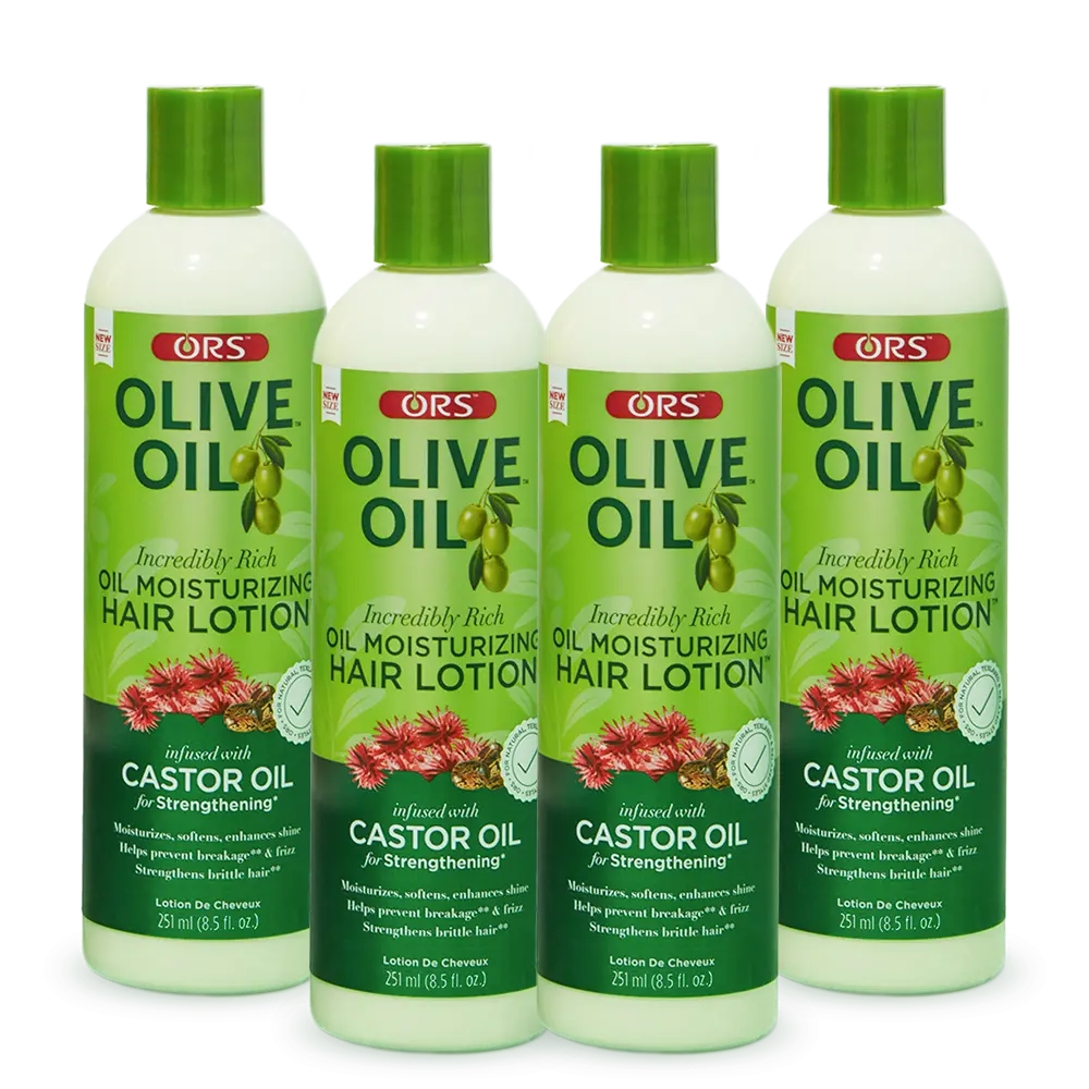 ORS Olive Oil Moisturizing Hair Lotion for Strengthening (8.5 oz) 4-Pack
