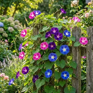 100 Mixed Color Morning Glory Seeds for Planting - Variety for Home Gardening