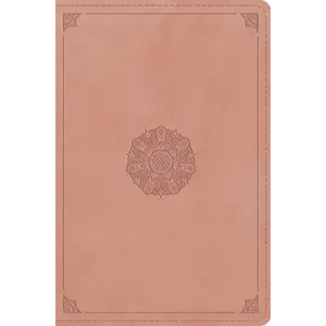 ESV Compact Bible, Red Letter (Trutone, Blush Rose, Emblem Design) - Imitation Leather