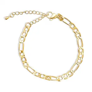 Chunky Figaro Bracelet - Gold Filled