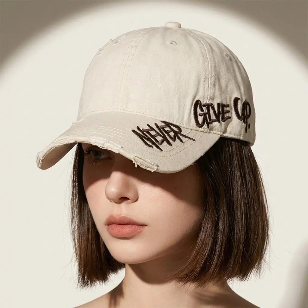 1pc Unisex American Vintage Distressed Brim Snapback Baseball Cap - Premium, Adjustable, All-Seasons, No-Letter, 1-Size Sport-Inspired Sports & Outdoor Hat Fashion Accessory for Men & Women, Sport-Inspired Sports & Outdoor Hats