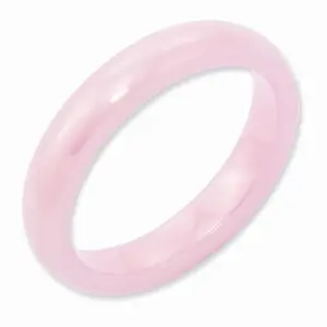 Pink Ceramic 4mm Polished Band