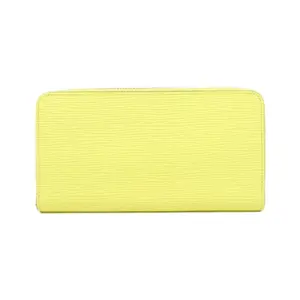Pre-owned Louis Vuitton Calfskin Small Leather Goods Epi Long Wallet