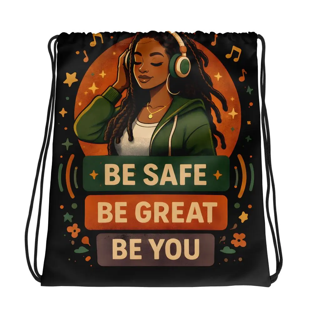 BSGBY™ Peaceful Melodies Drawstring Gym Bag