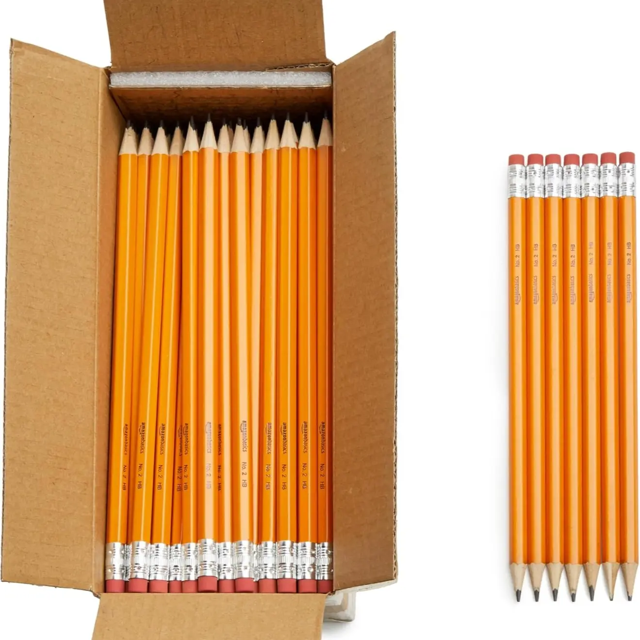 New Unisex Classic Wood-Casing #2 HB Lead Pencils, Pre-Sharpened, Comfortable Grip, 150-Count Bulk Pack, Yellow, for Everyday Writing (Office Stationery)