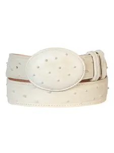 Cowboy Belt - El  Senor de los Cielos - Imitation Ostrich - Bone 700