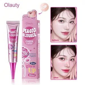 Olauty Temperature-Activated Liquid Blush - 1 or 2 Pack Magic Color-Changing Cream Blush, Skincare-Infused Formula with Hydrating & Nourishing Benefits, Provides a Natural Flush