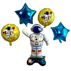 Astronaut Balloon Set – Outer Space Party Decor (5-Piece Set)