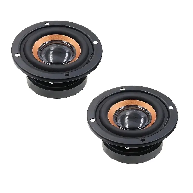 2 Pcs 5W 4Ohm Loudspeakers, Diameter 6.3cm Speakers, Speakers Subwoofer, Full Bass, DIY Speakers, Replacement Loudspeaker, Speaker Component
