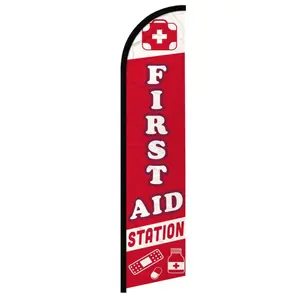 Windproof Station Banner Flag, Home & Festive Party Supplies Backdrop Banner