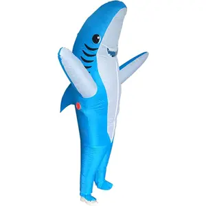 Adults Inflatable Halloween Costumes Blow Up Shark Costume for Halloween, Birthday  Cos Play Party