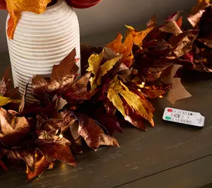 72" Golden Leaf Indoor/Outdoor Harvest Garland by Kim Gravel