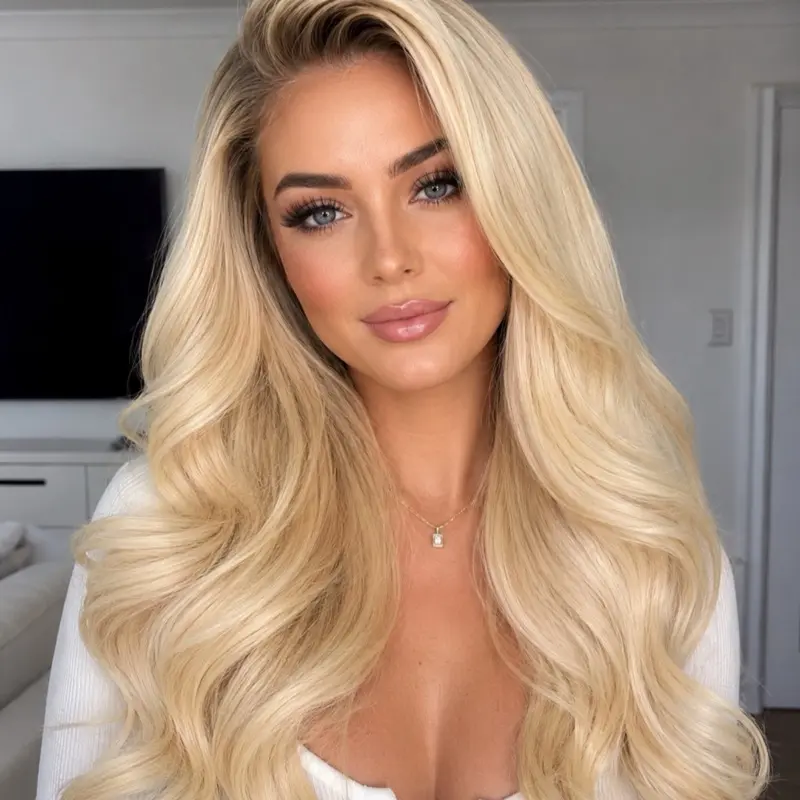 Female Tangle-Free Human Hair Lace Front Wig, Fashion Accessory Hair Extension