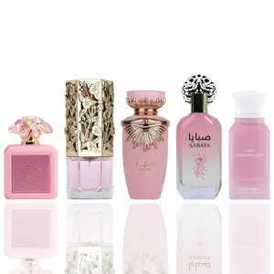 Lattafa Men's 5-Piece Layered Fragrance Variety Pack - Floral Fruity Fragrance with Freshness, Including SABAYA, Raneen, Shams Al Emarat Pink Blush, Pink Marshmallow, HAYA